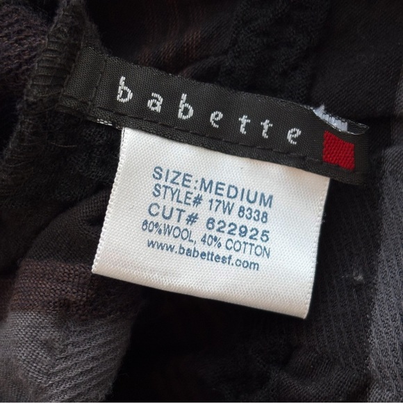 Babette Striped Wool Jacket Medium Quilted Blue Zip Front Lagenlook - Picture 5 of 7